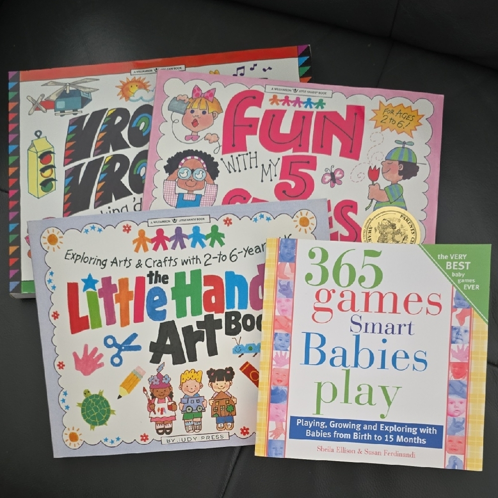 Children's Activity and Game Book Set Of 4